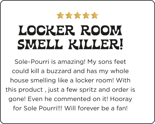 Product review for Sole~Pourri with five gold stars and a customer testimonial that says.