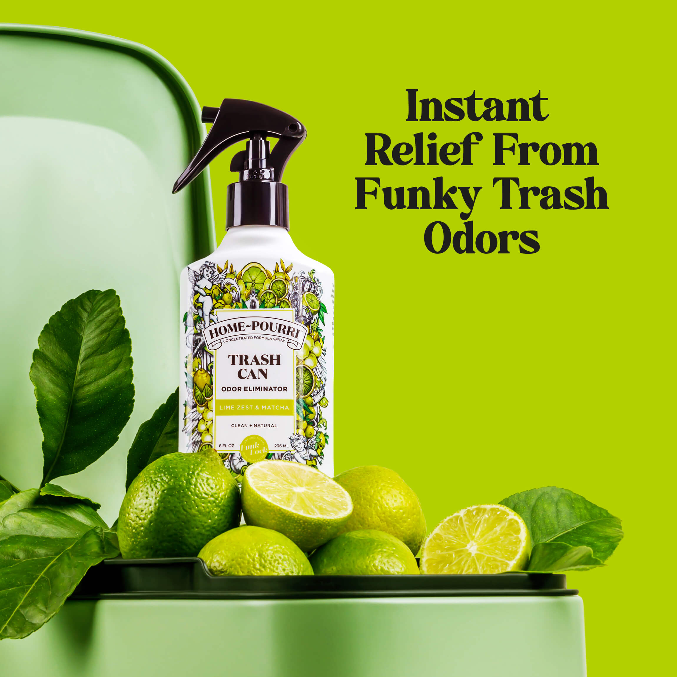 Pourri Lime Zest & Matcha: Trash Can Air Deodorizer