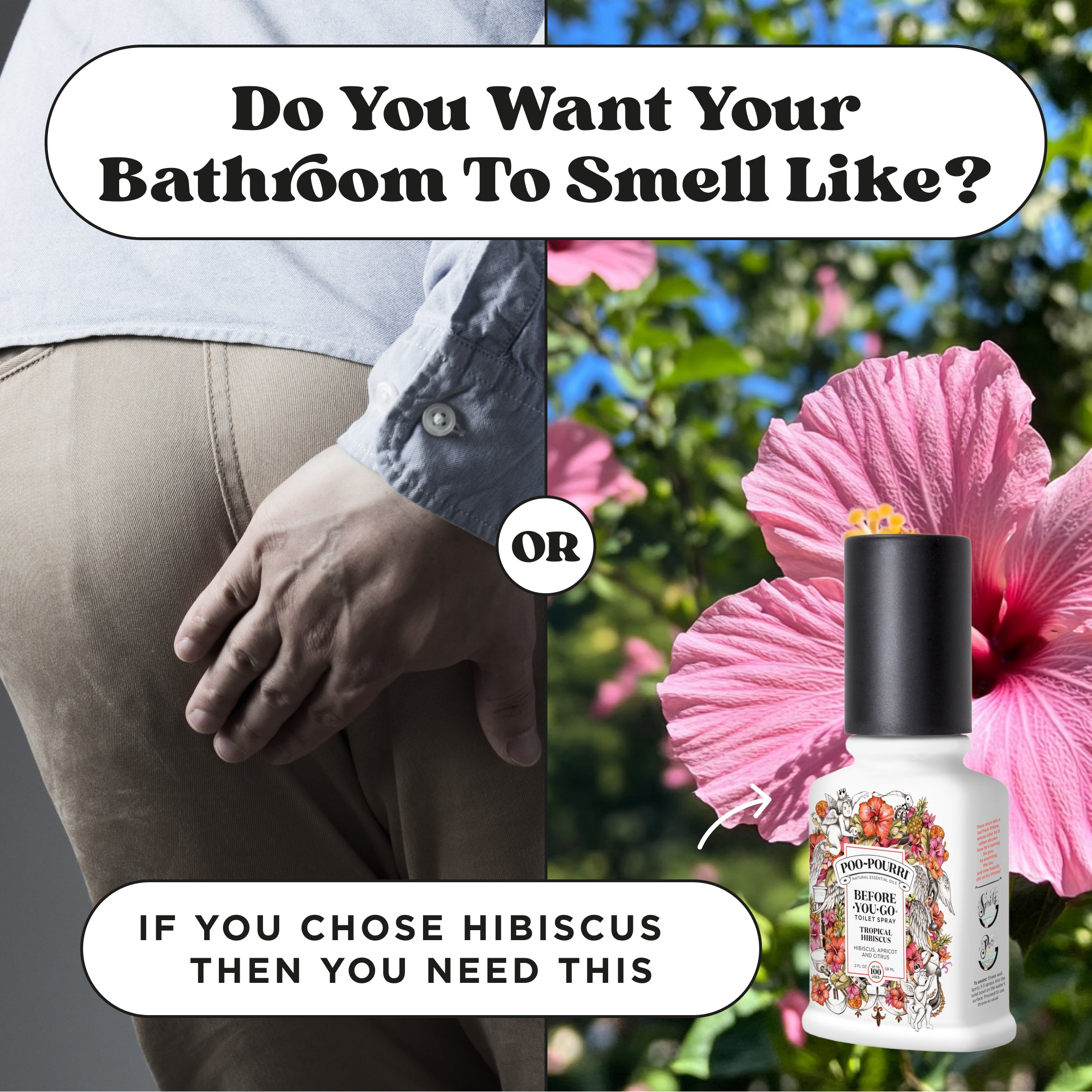garden potty toilet spray Best Bathroom Odor Eliminator Spray : Poo~Pourri Tropical Hibiscus Natural Toilet Spray