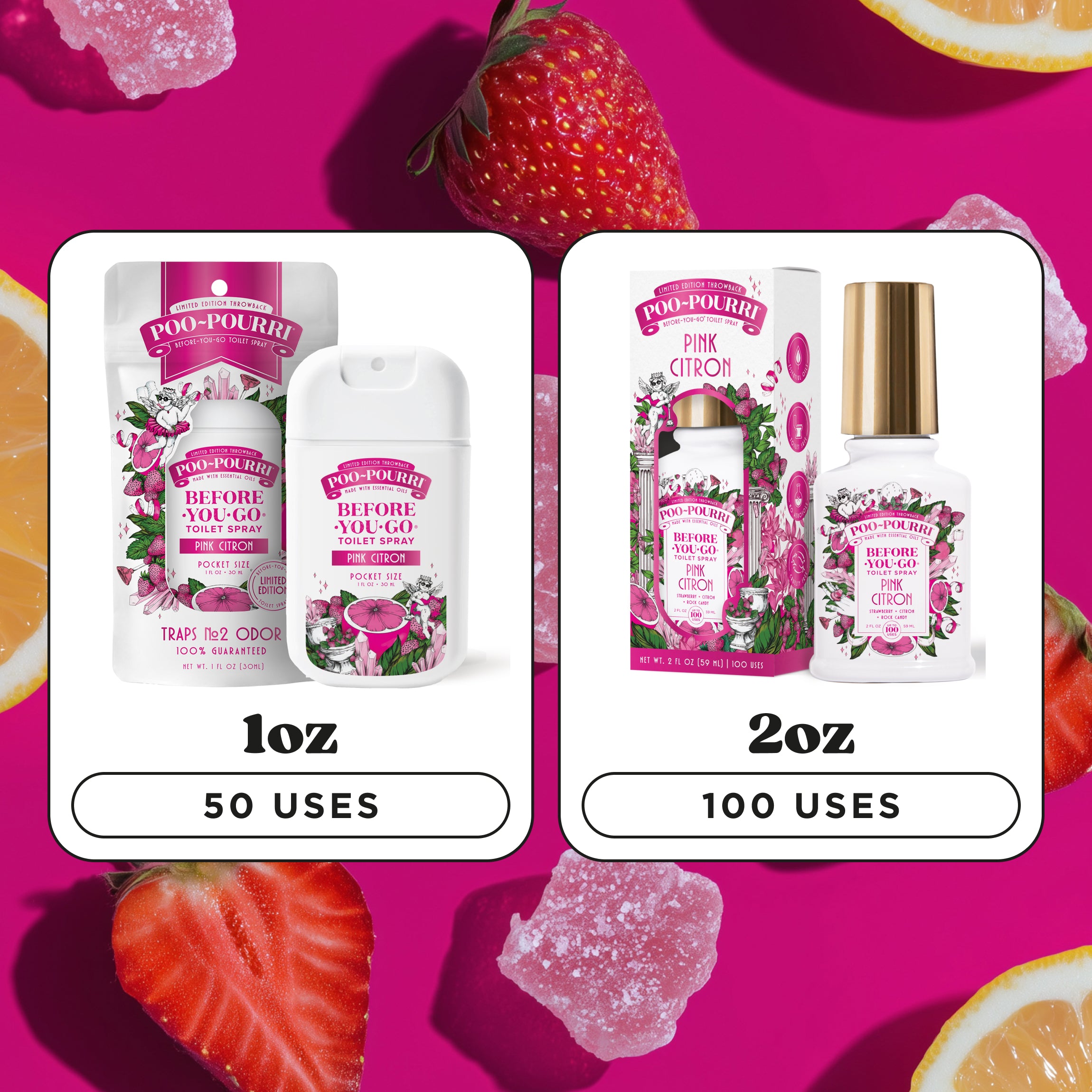 Pink Citron Poo~Pourri: Toilet Spray