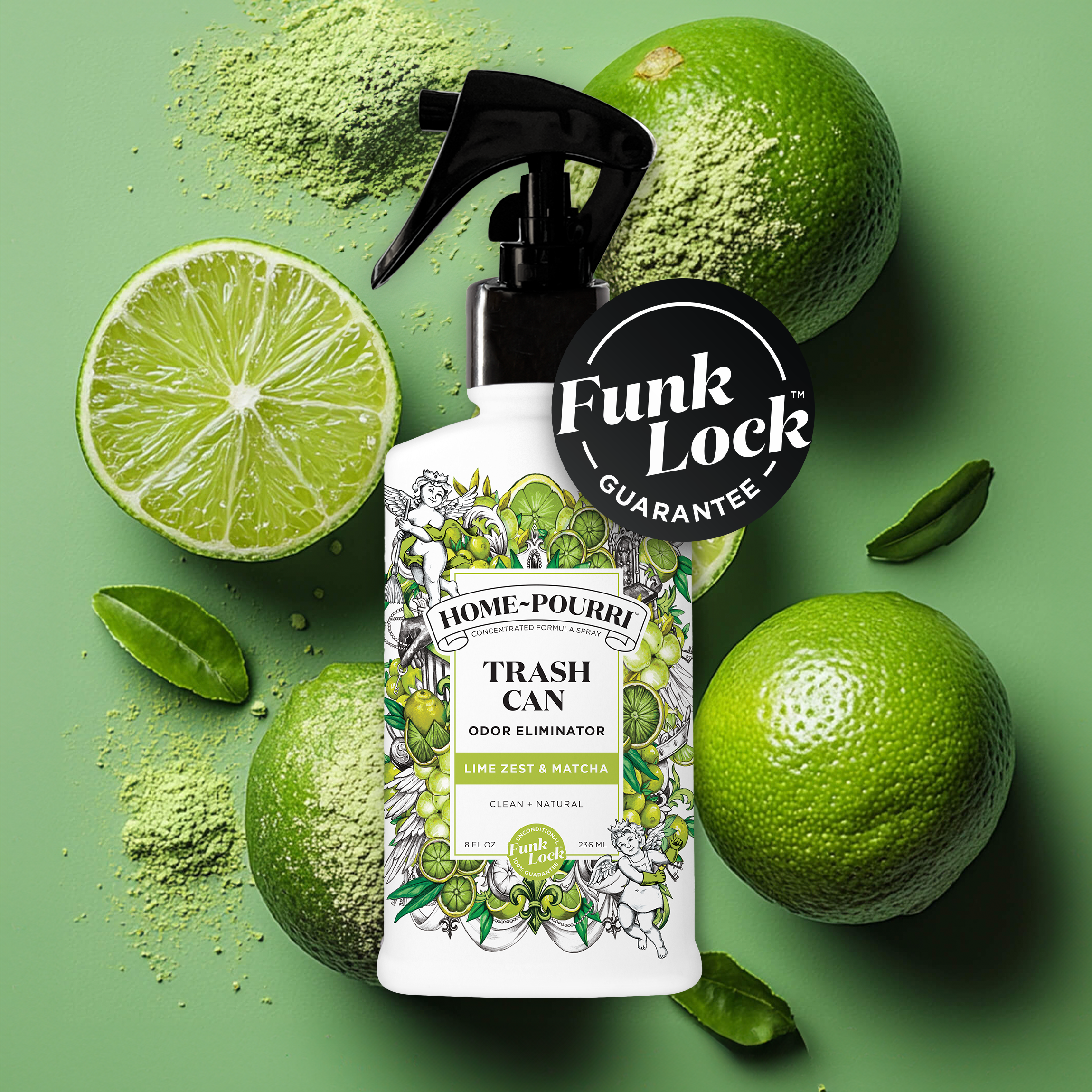 Pourri Lime Zest & Matcha: Trash Can Air Deodorizer