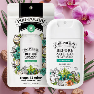 garden potty pre-poo toilet spray Beach Bum Pocket: Poo~Pourri's Travel Toilet Spray