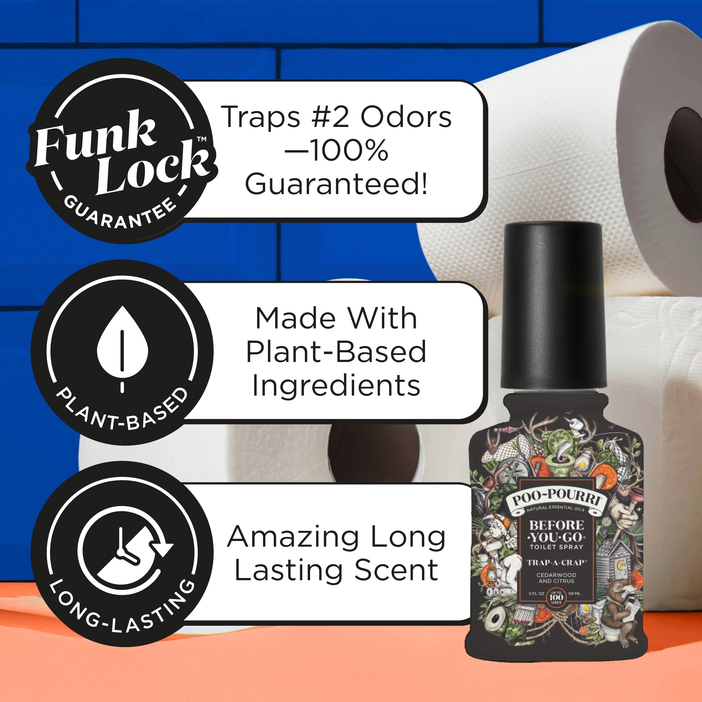 Trap-A-Crap - Poo~Pourri Toilet Spray