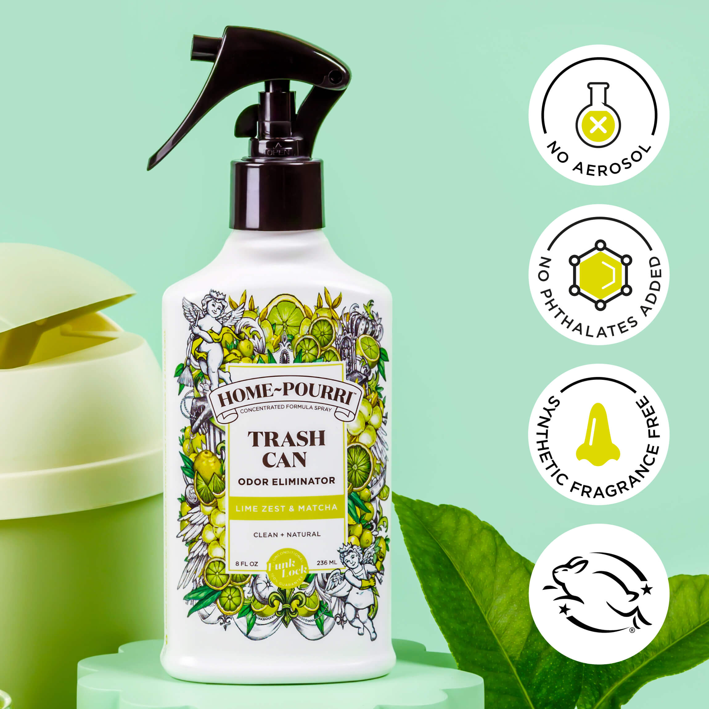 Pourri Lime Zest & Matcha: Trash Can Air Deodorizer