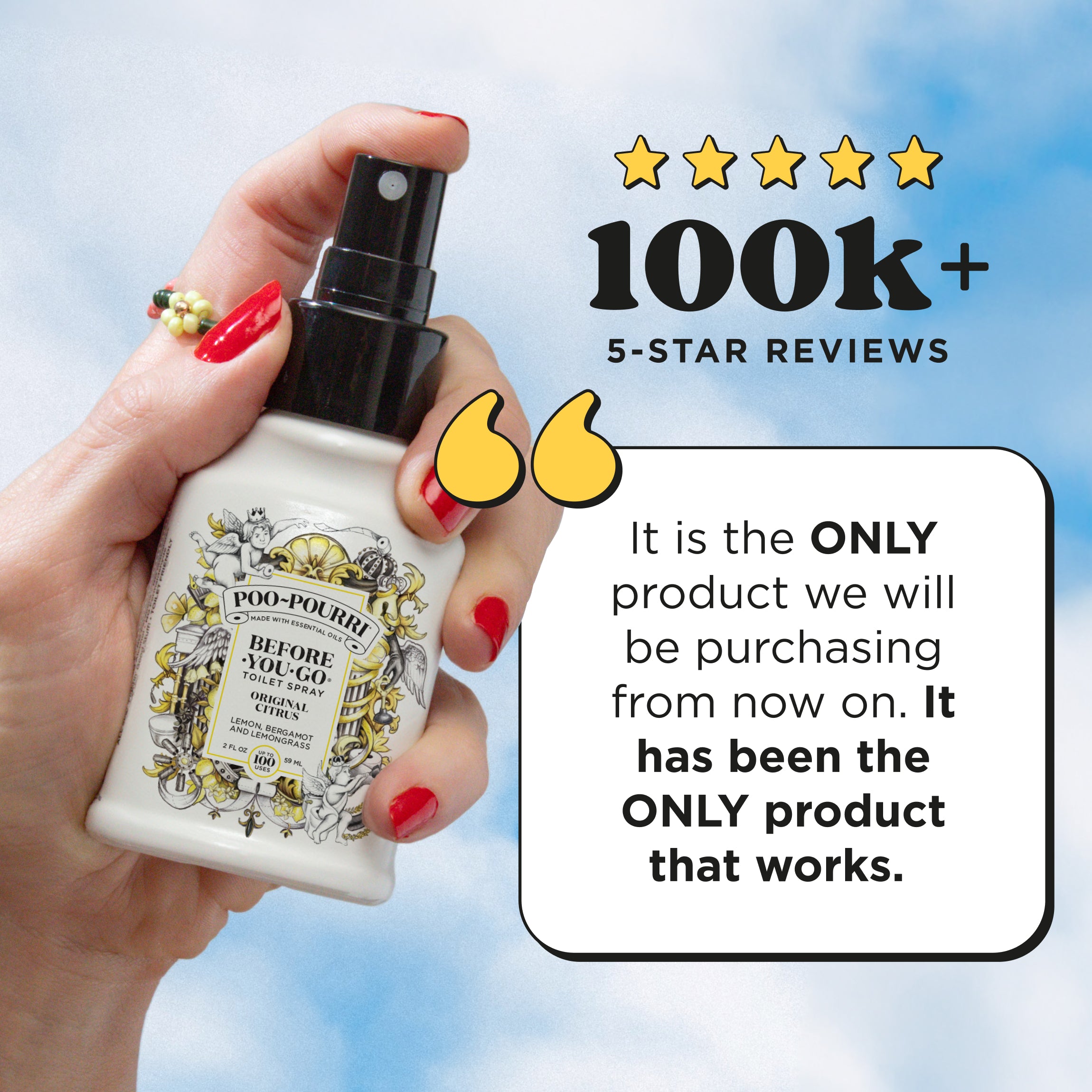 100K+ 5-star reviews: It is the ONLY product we will be purchasing from now on. It has been the ONLY product that works.