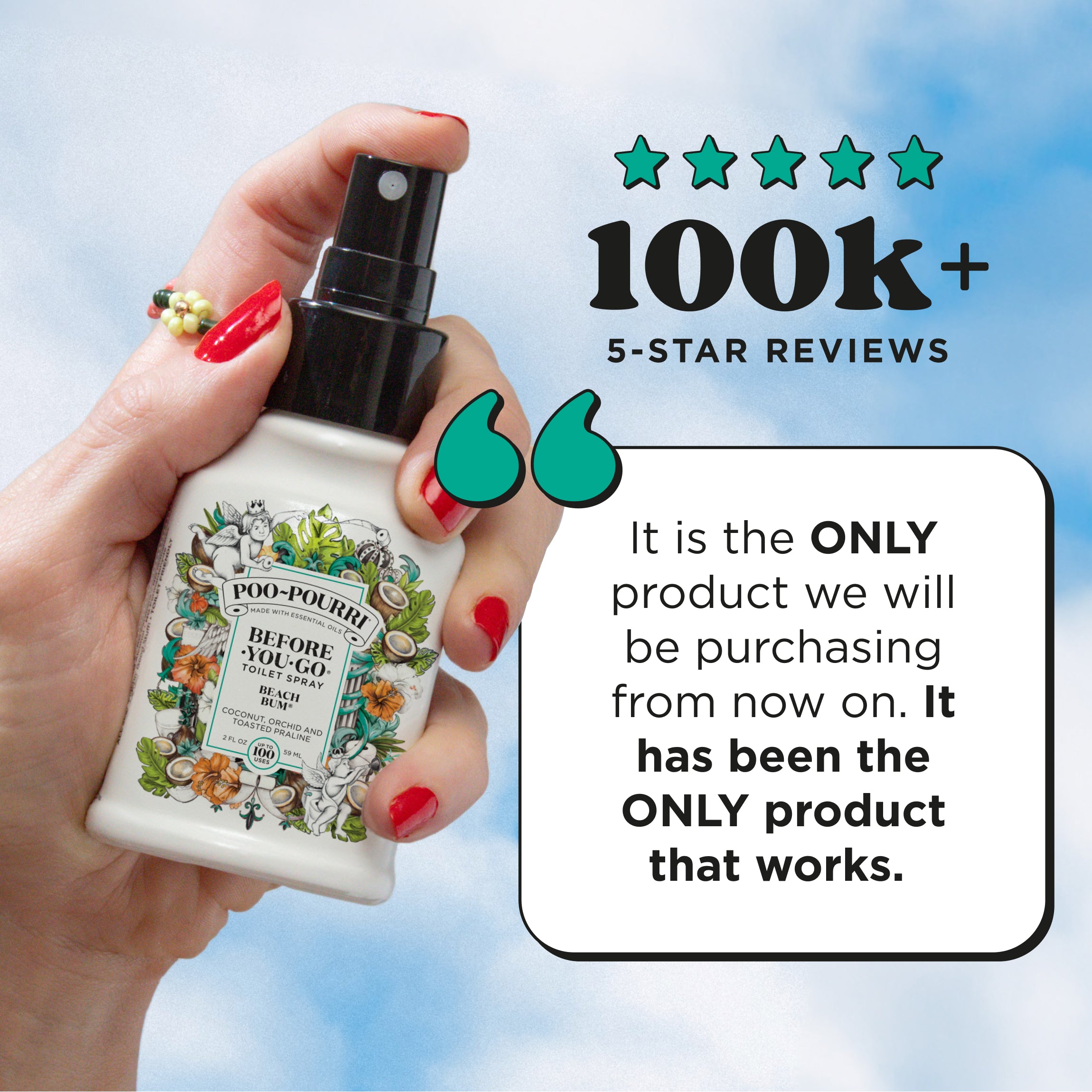 100K+ 5-star reviews: It is the ONLY product we will be purchasing from now on. It has been the ONLY product that works.