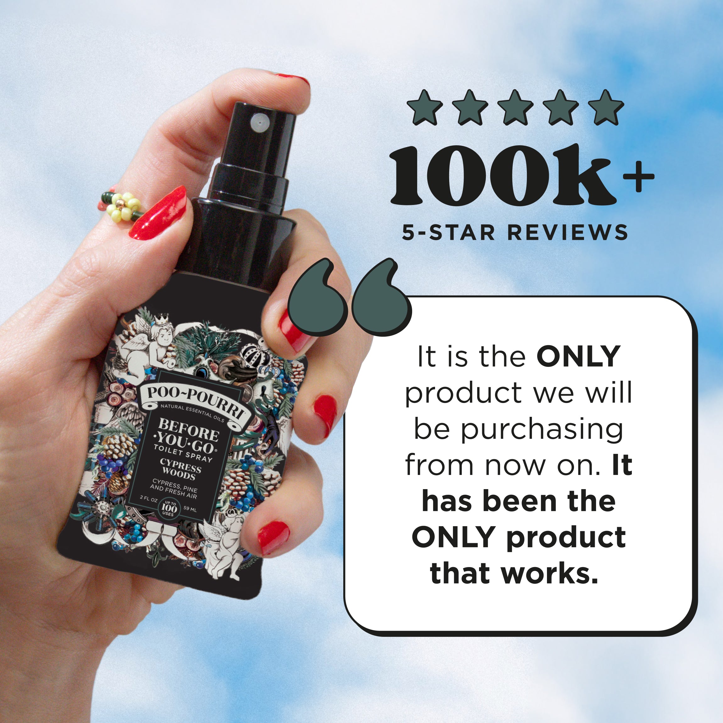 100K+ 5-star reviews: It is the ONLY product we will be purchasing from now on. It has been the ONLY product that works.