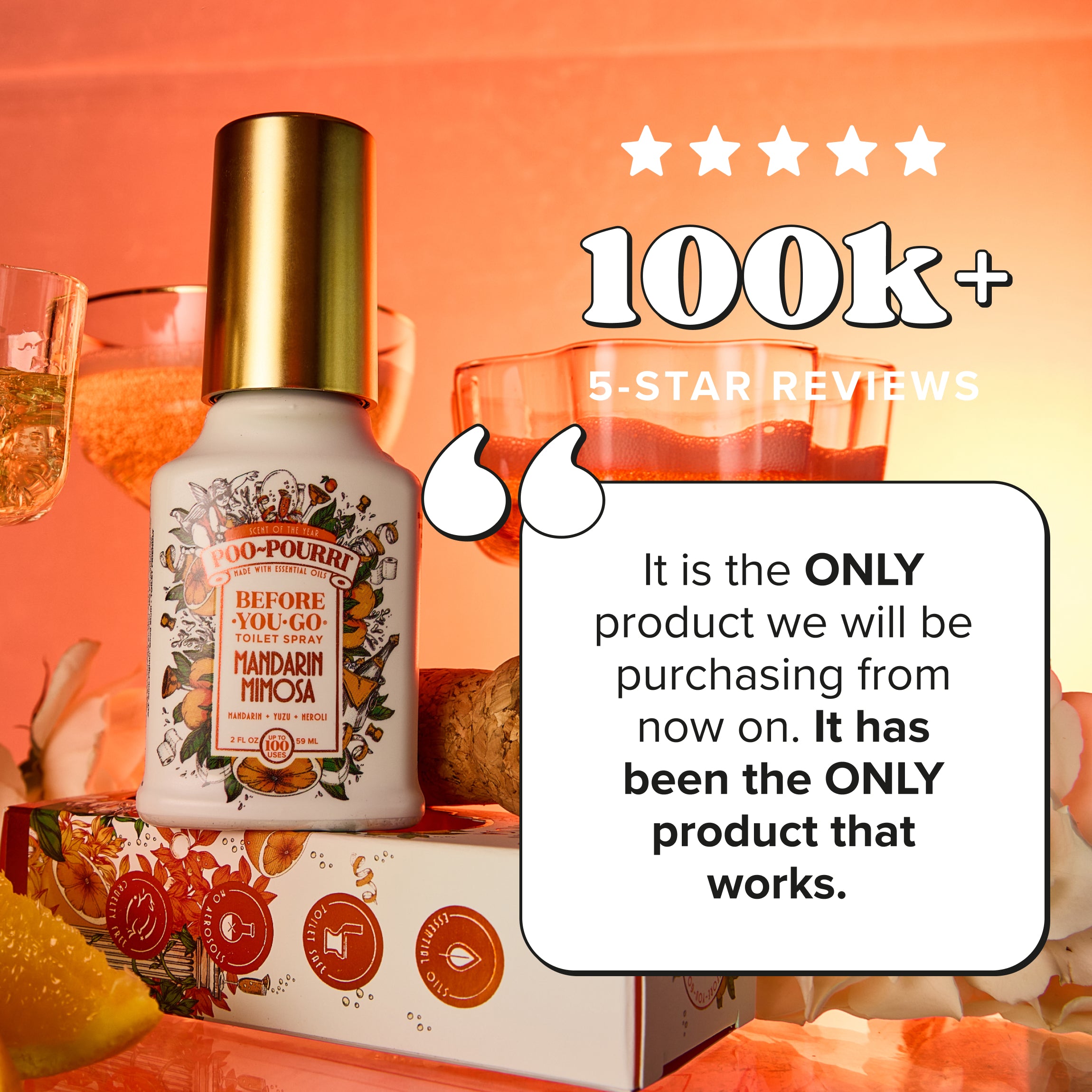 Mandarin Mimosa Poo~Pourri: Toilet Spray