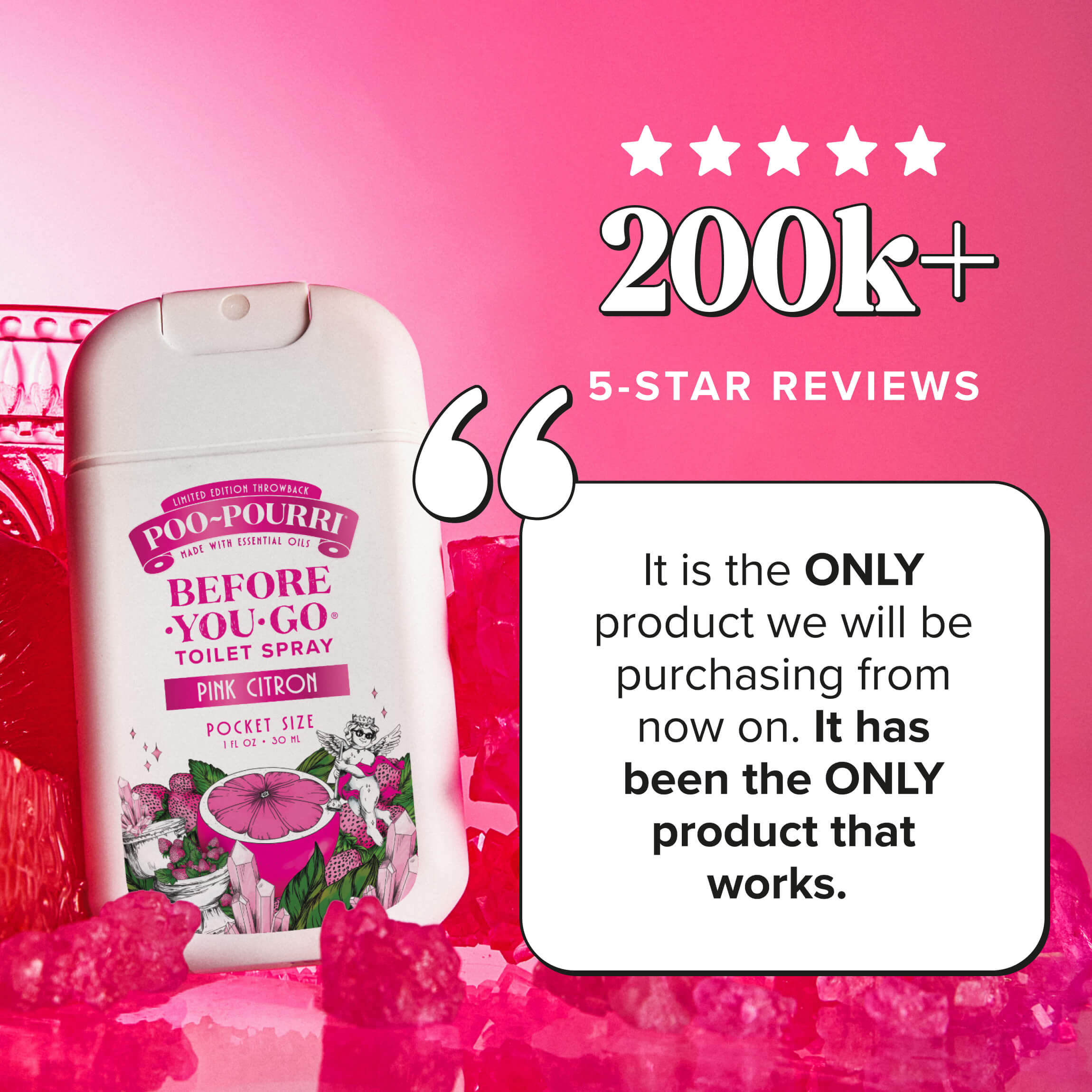 Pink Citron Poo~Pourri: Toilet Spray