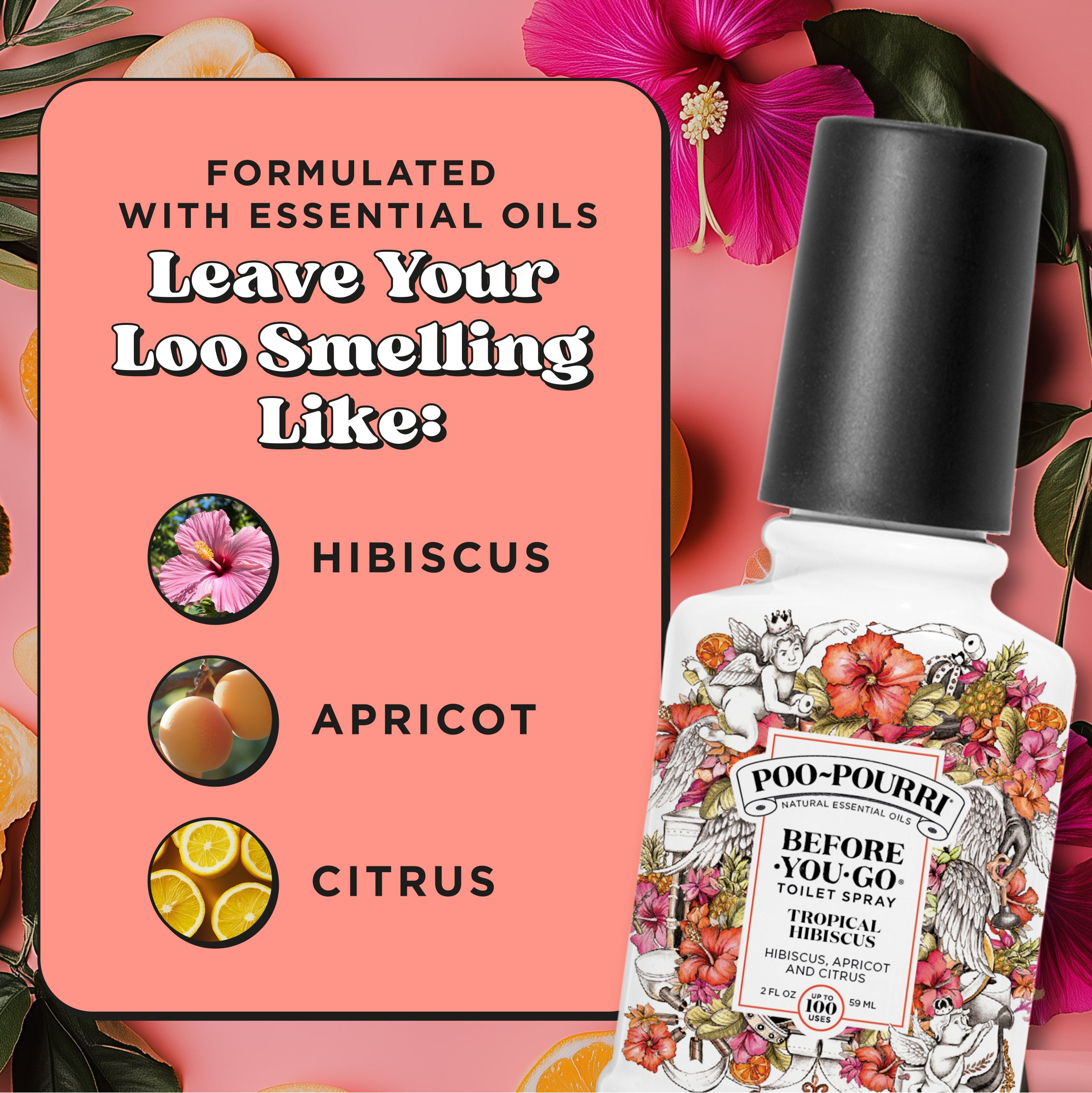garden potty toilet spray Best Bathroom Odor Eliminator Spray : Poo~Pourri Tropical Hibiscus Natural Toilet Spray