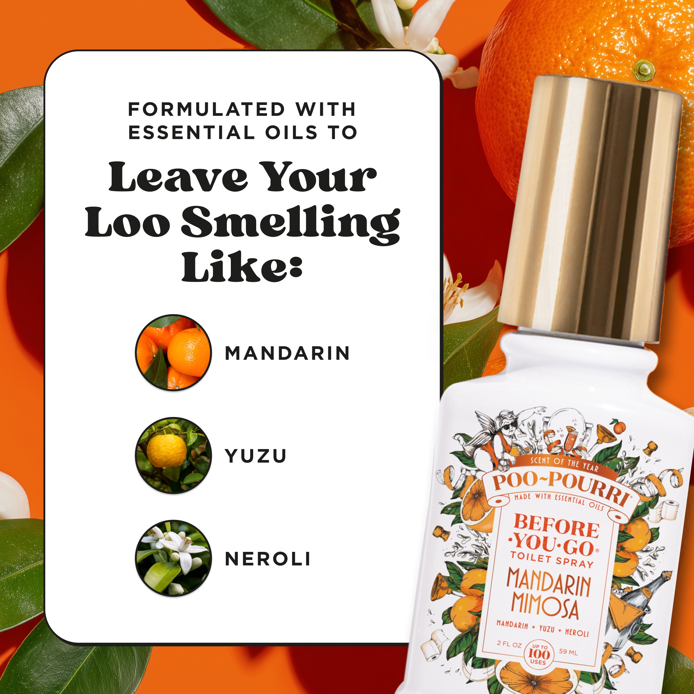 Mandarin Mimosa Poo~Pourri: Toilet Spray