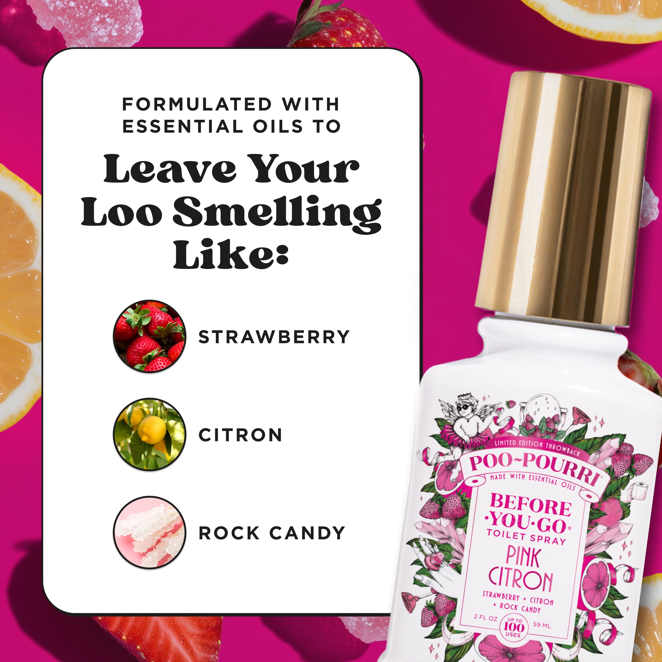 Pink Citron Poo~Pourri: Toilet Spray