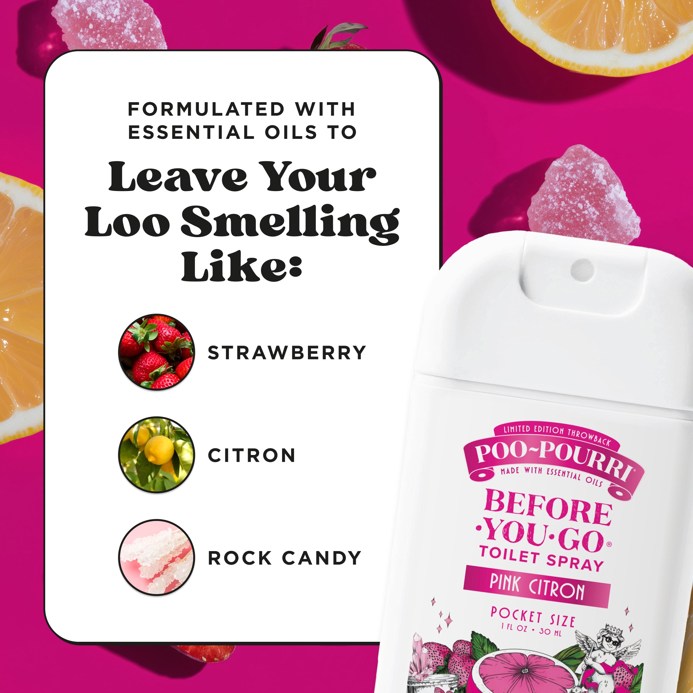 Pink Citron Poo~Pourri: Toilet Spray