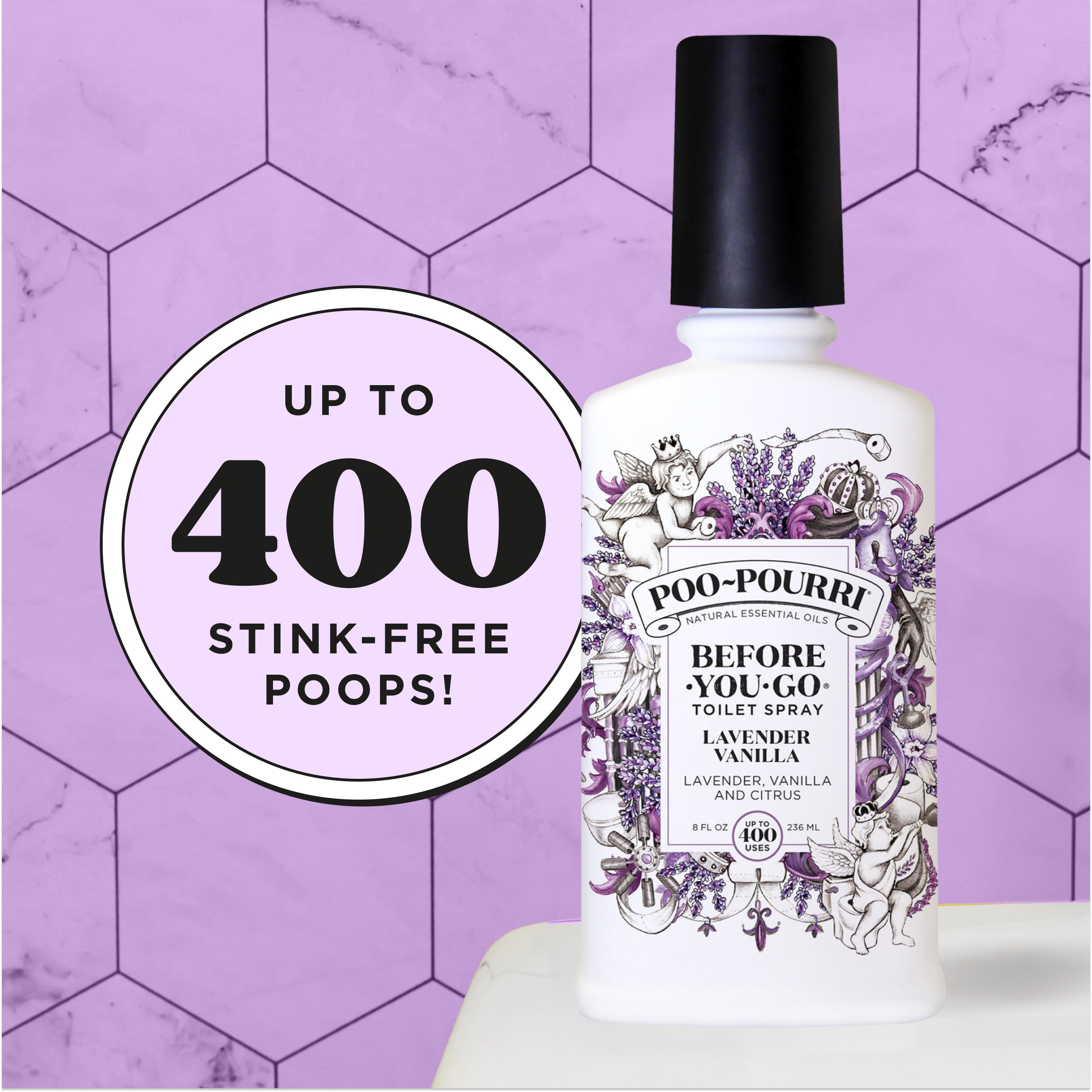 Up to 400 stink-free poops!