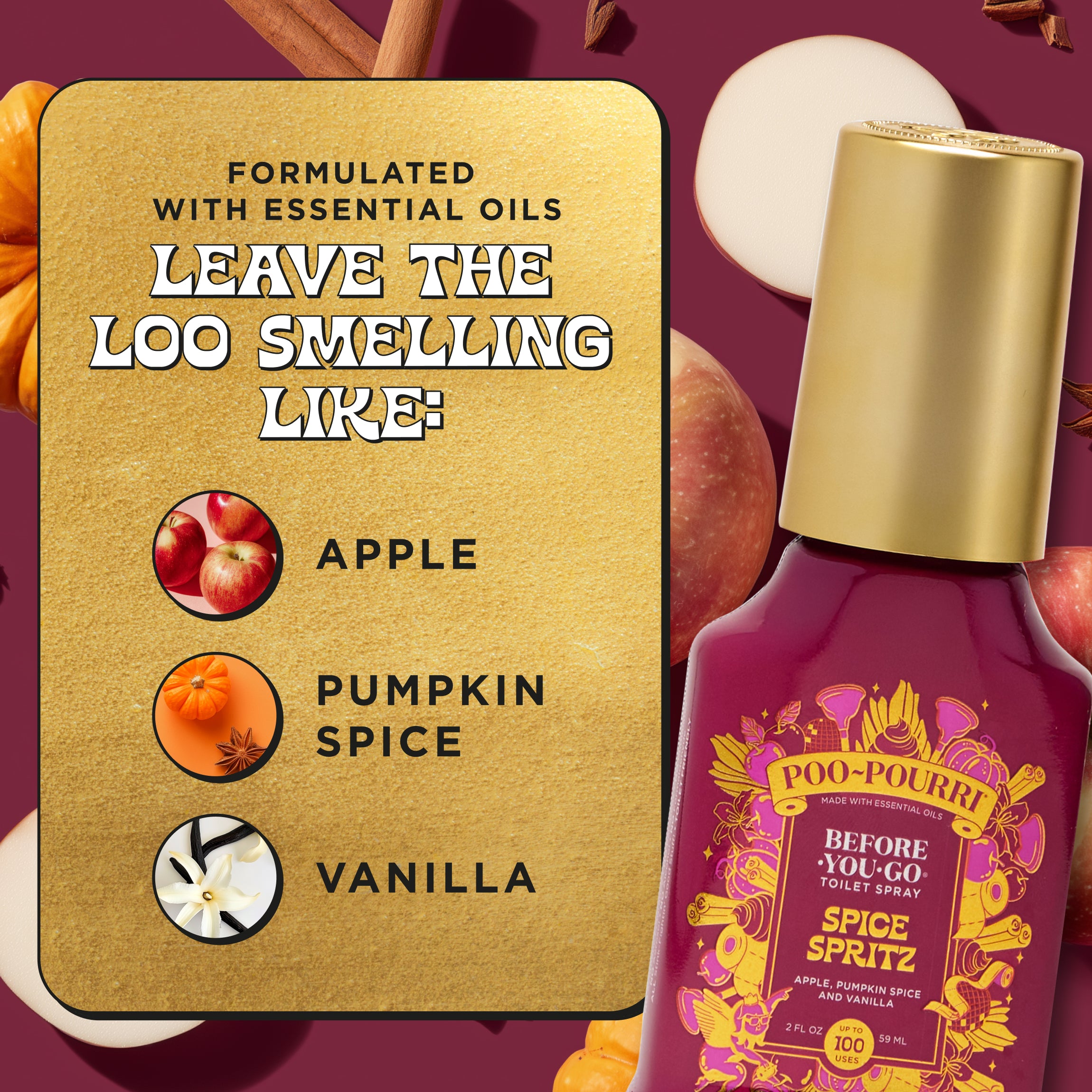 Spice Spritz Poo~Pourri: Fresher Holiday Toilet Spray