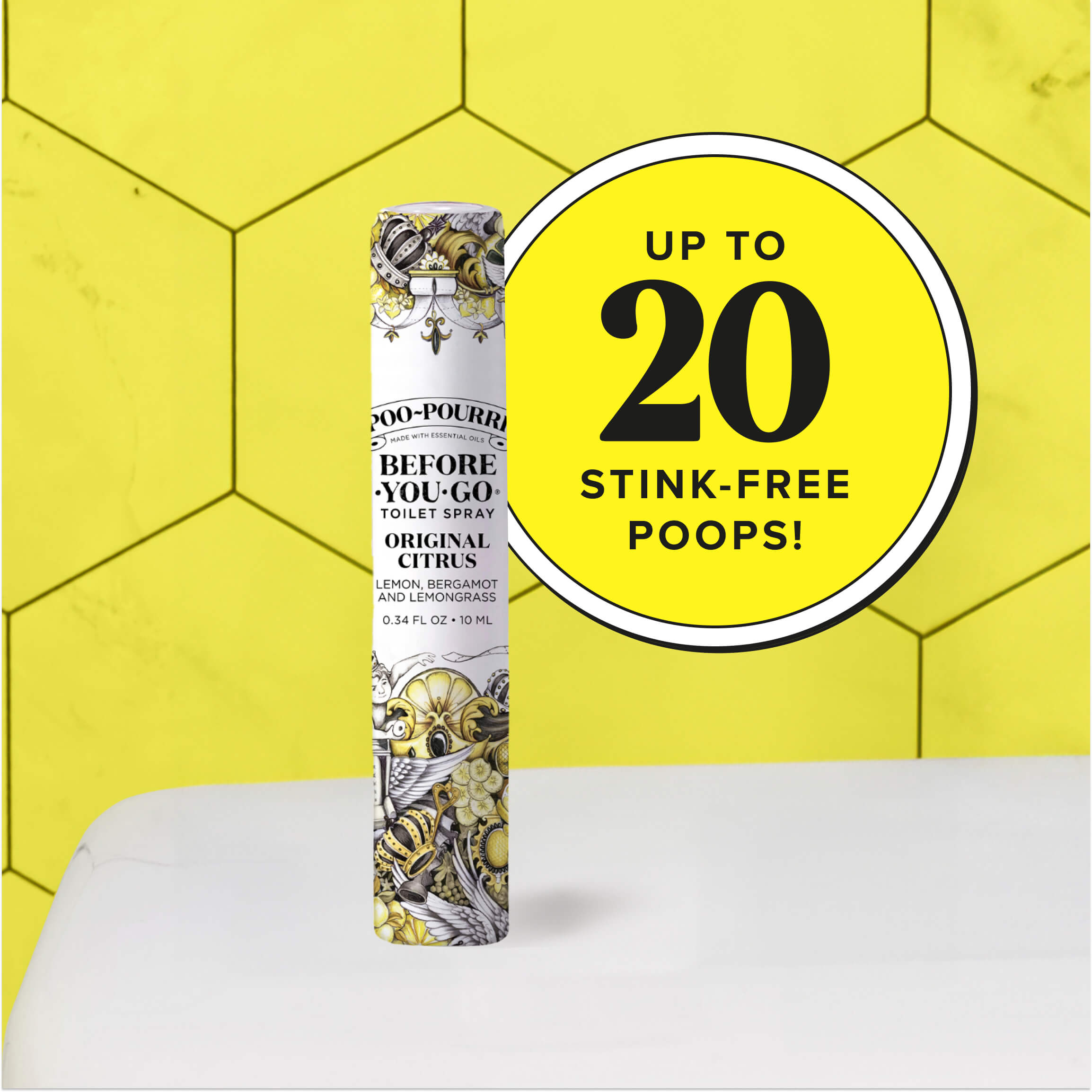 Original Citrus 10ml: Travel Sized Poo~Pourri Bathroom Spray