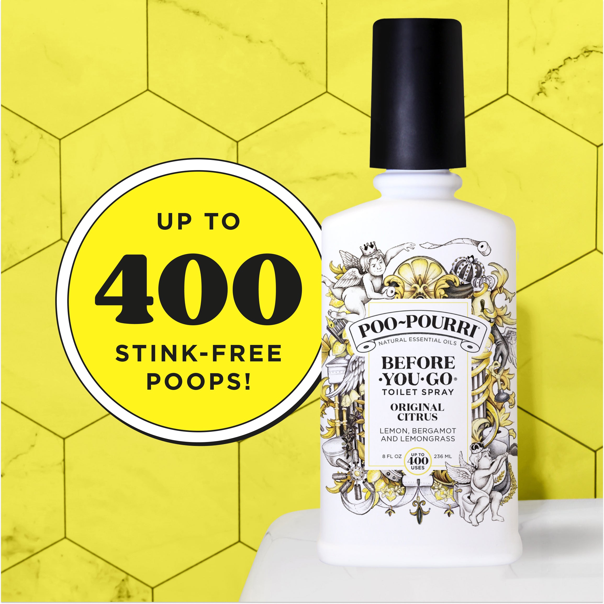 Up to 400 stink-free poops!