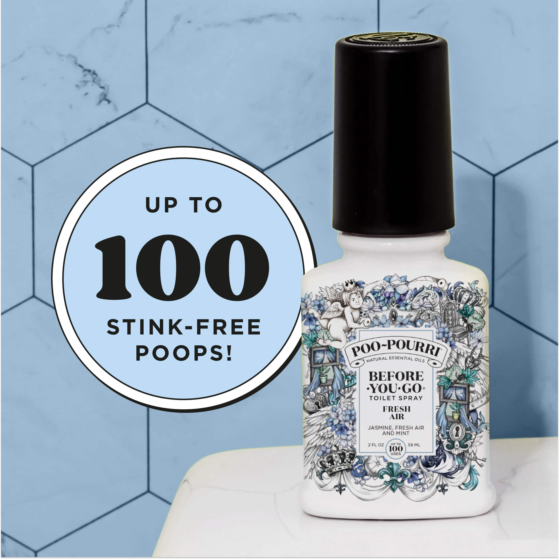 Bathroom Boombox Set: Poo~Pourri Toilet Spray Gift Set