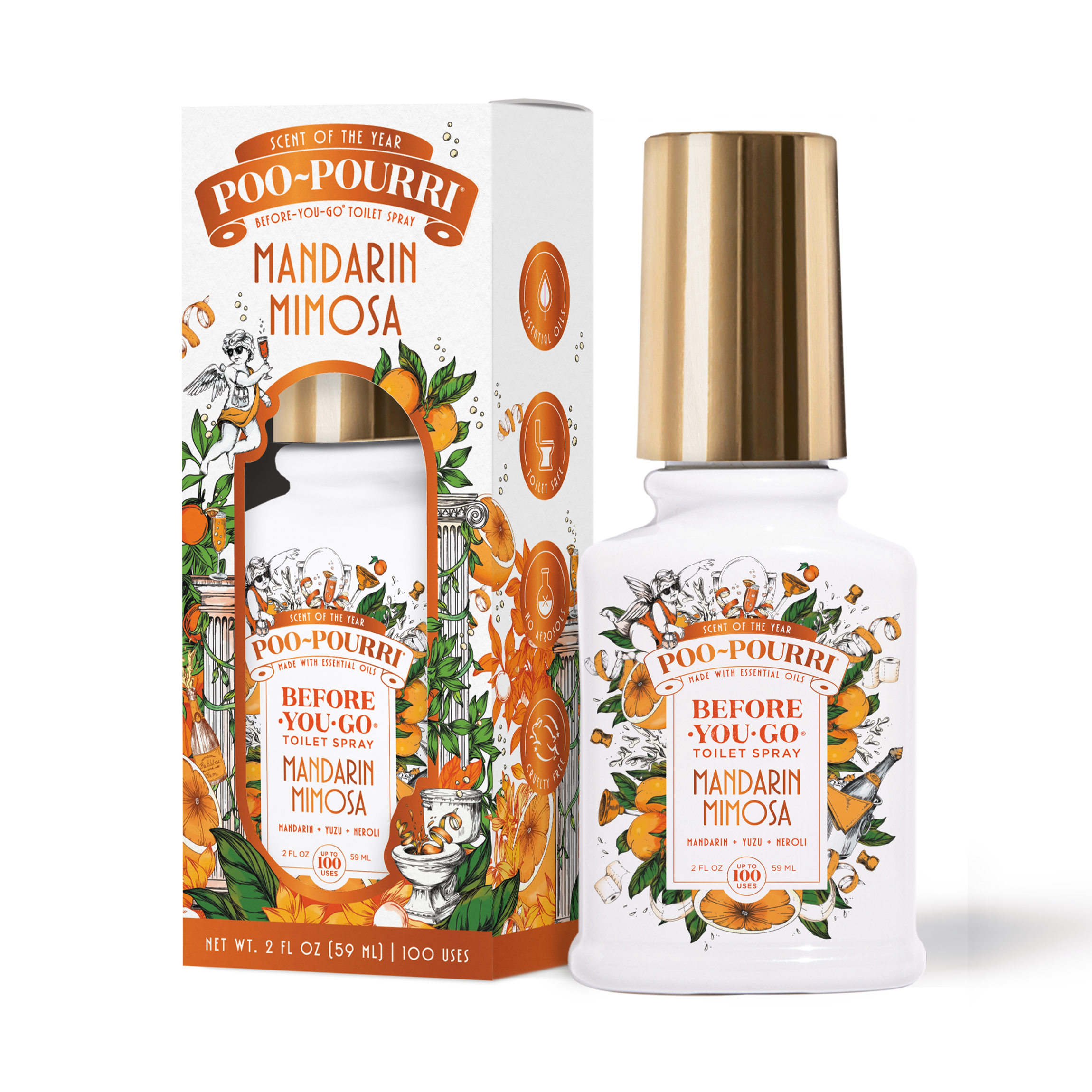 Mandarin Mimosa Poo~Pourri: Toilet Spray Mandarin Mimosa Poo~Pourri: Toilet Spray