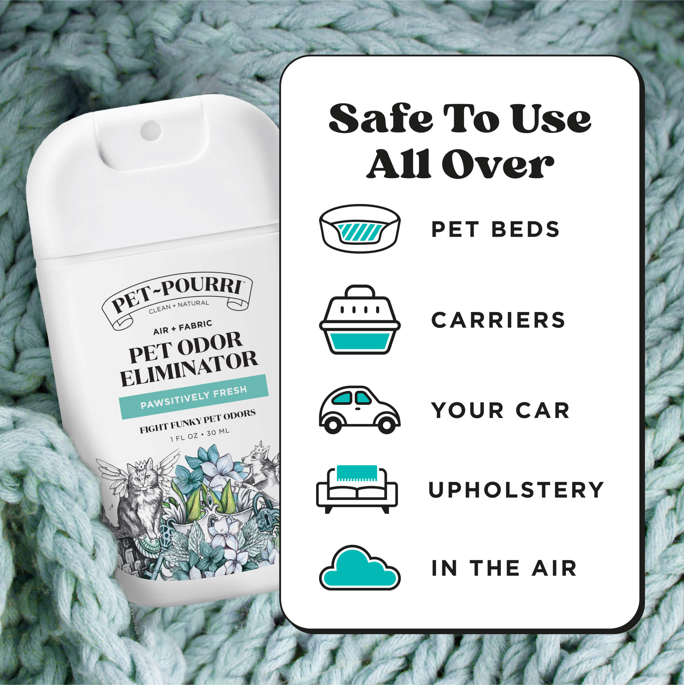 Pourri Pawsitively Fresh Pocket Sprayer for Pets