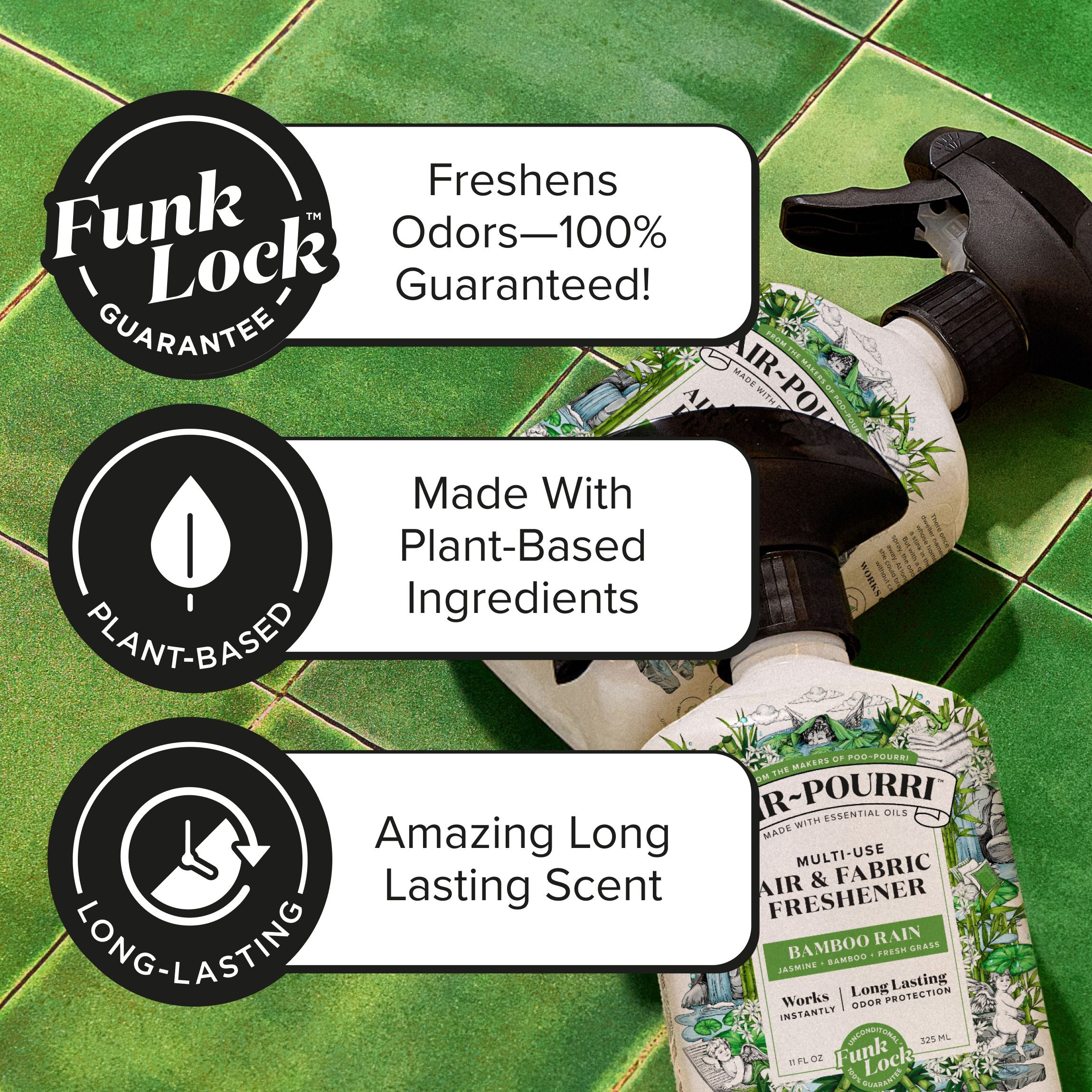 Bamboo Rain: Pourri's Fresh Home & Fabric Spray