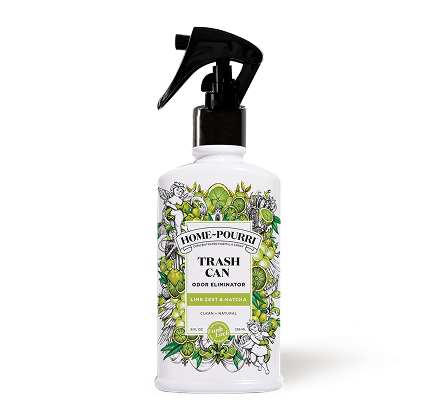 Home~Pourri Lime Zest Matcha trash can freshener bottle