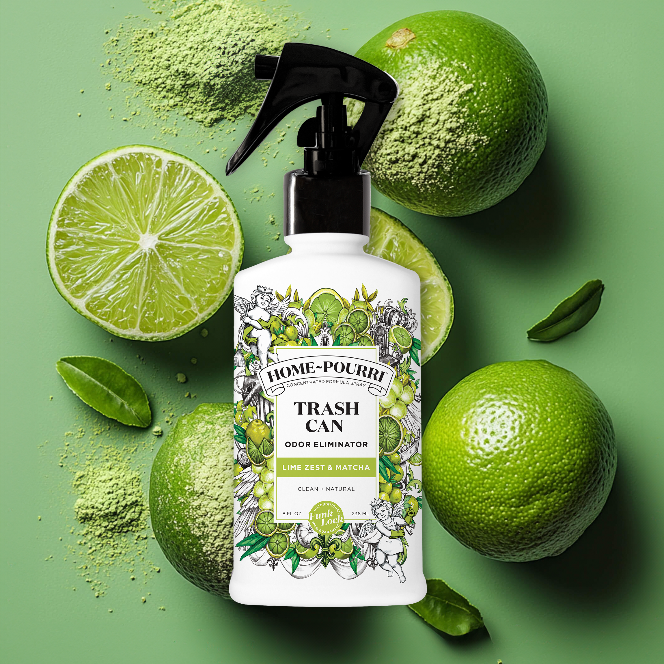 Pourri Lime Zest & Matcha: Trash Can Air Deodorizer