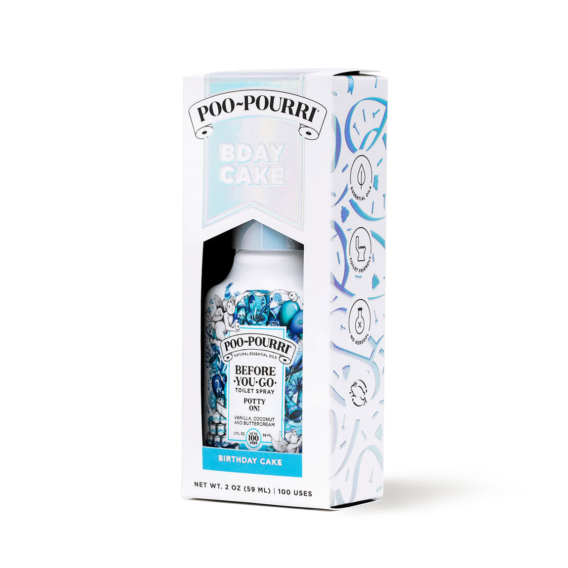 Poo-Pourri Break-Apart Set of (4) 2-oz Bottles with Gift Tags 