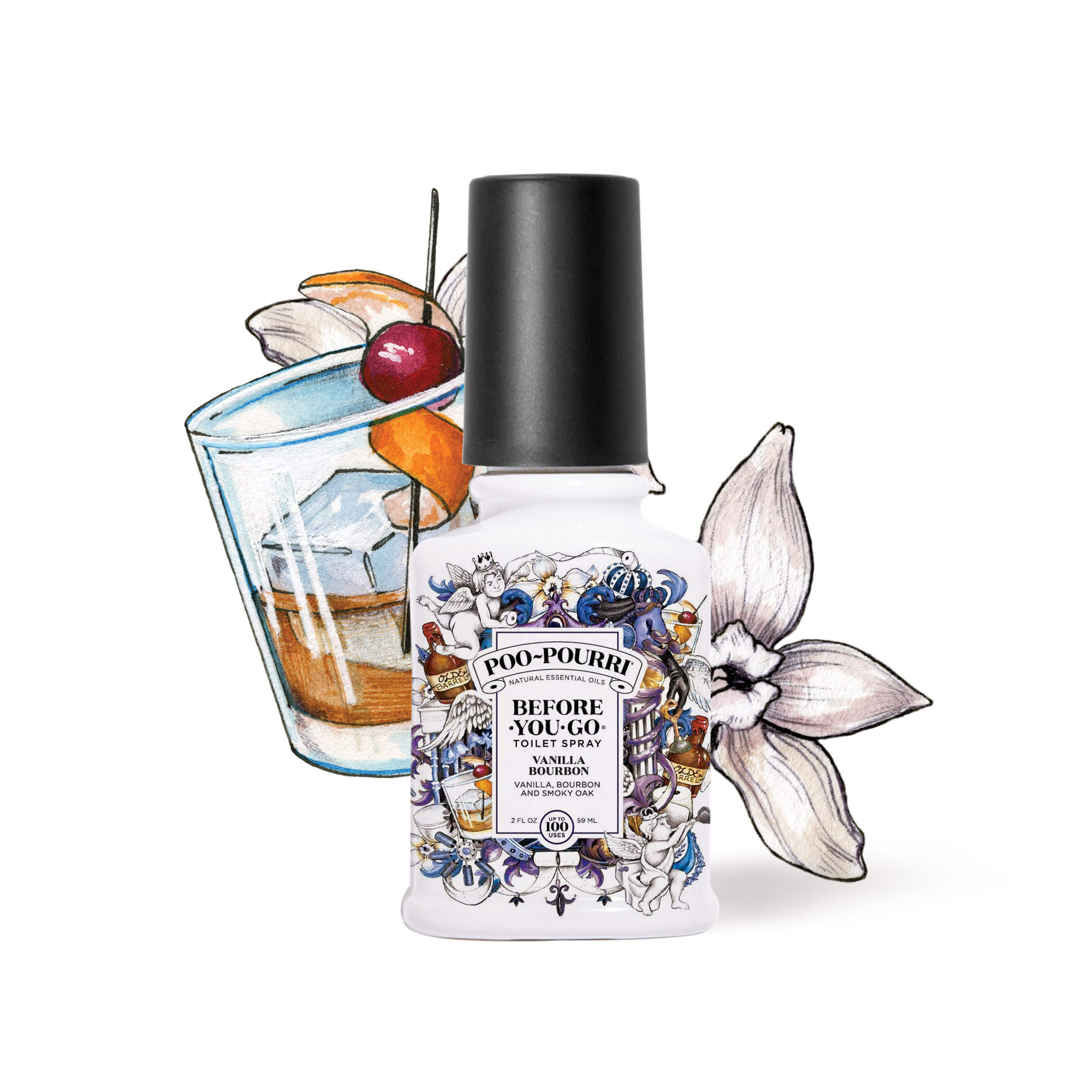 Poo-Pourri Before You Go Toilet Spray Bourbon Vanilla 2oz